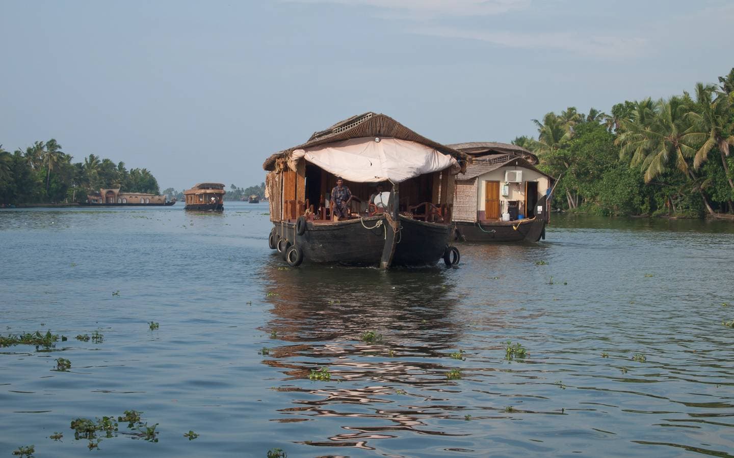 Houseboats on the Kerala backwaters