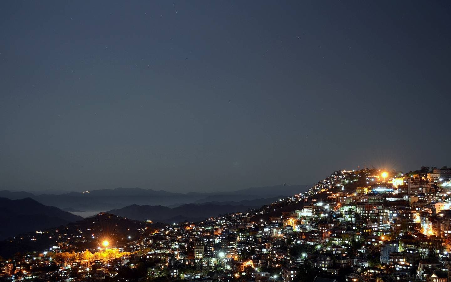 Aizawl at night